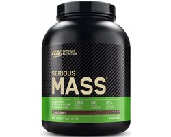 Optimum Nutrition Serious Mass - Chocolate - Mass Gainer - Weight Gainer - 2727 gram (8 servings)