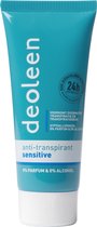 Bol.com Deoleen Anti-transpirant - Crème Sensitive - Voorkomt overmatige transpiratie en transpiratiegeur - 24 uur effectief - 0... aanbieding