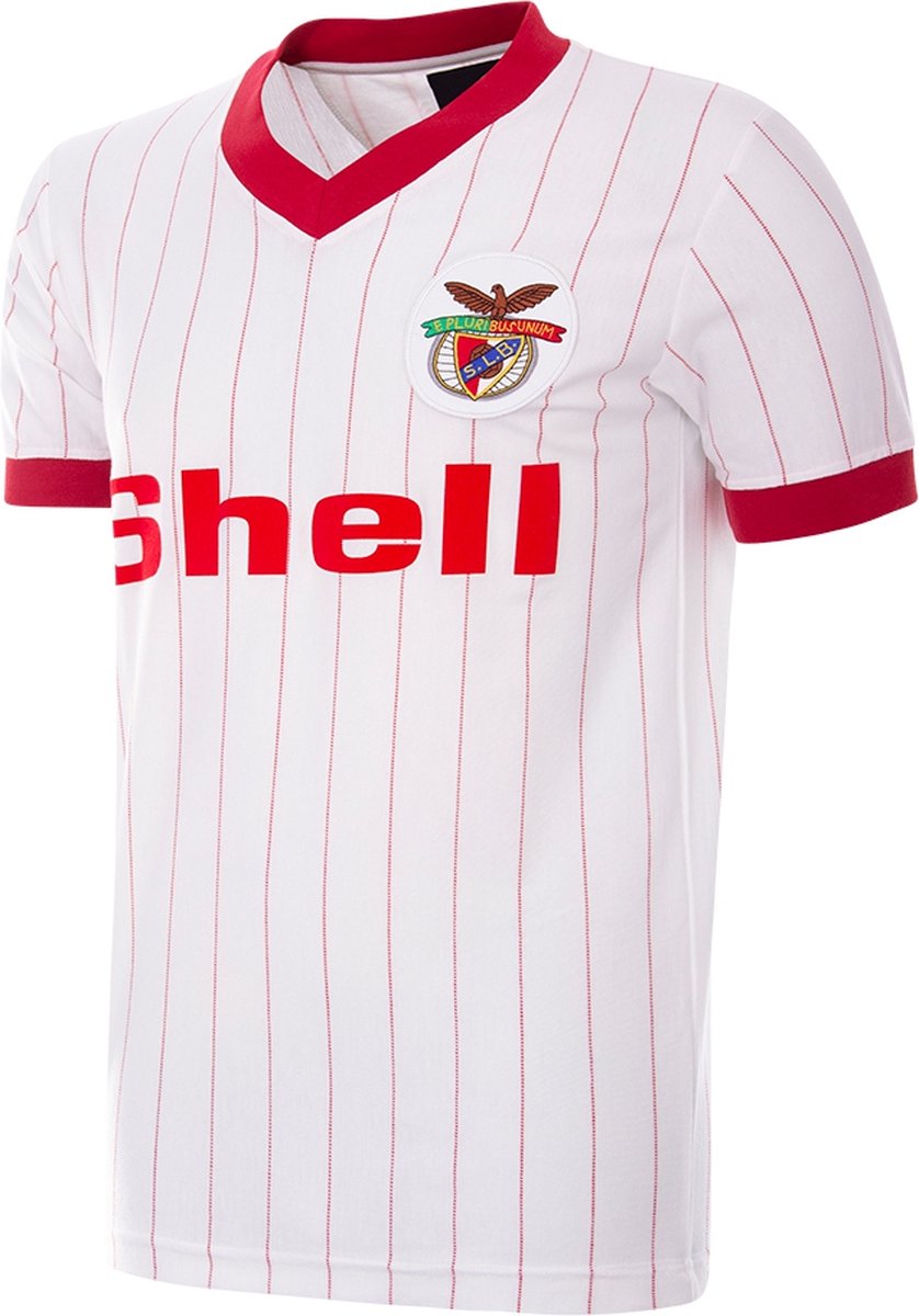 COPA - SL Benfica Uitshirt 1985/86 Retro Voetbalshirt - Heren - Wit - XXL
