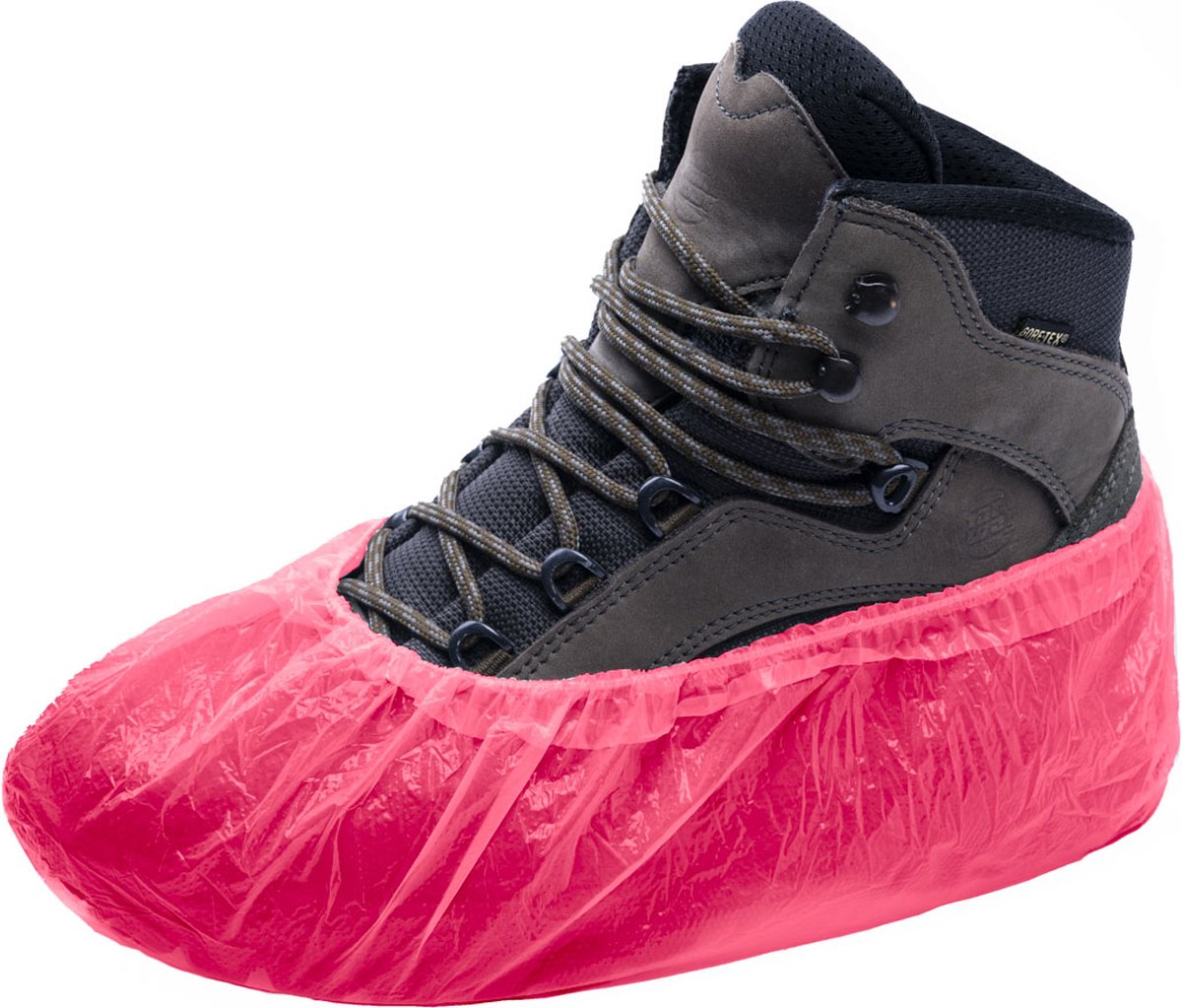 Nesto's® Schoenhoesjes - Schoenovertrek - Overschoenen - Wegwerp - Waterdicht - Rood - 100 Stuks