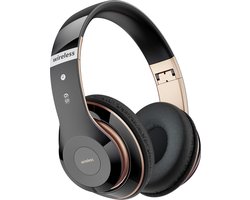 StayPowered Sound Hoofdtelefoon - Puur Geluid, Eindeloos Comfort - 6 EQ-Modi - 65 Uur Speeltijd - Bluetooth 5.3 - Ingebouwde HD-Microfoon - Dual-Modus - Superlicht & Verstelbaar - Zwart - Levering Sneller dan Aangegeven!