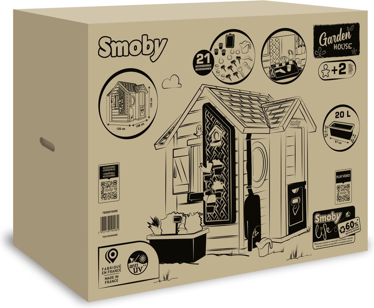 Smoby - Smoby Life - Garden House - Speelhuis - Accessoires - Vanaf 2 jaar — afbeelding 6