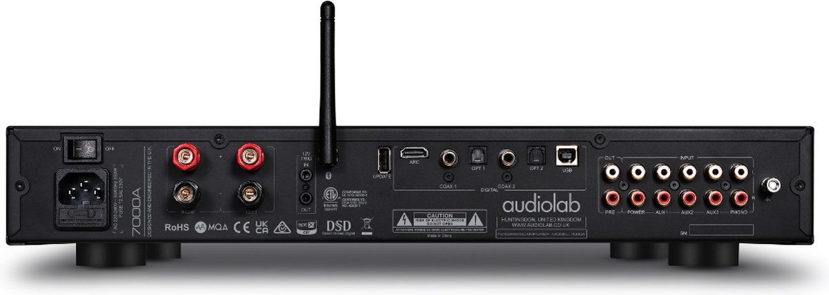 Audiolab 7000A met 7000CDT Hifi Stereo Set - Zwart thumbnail 4