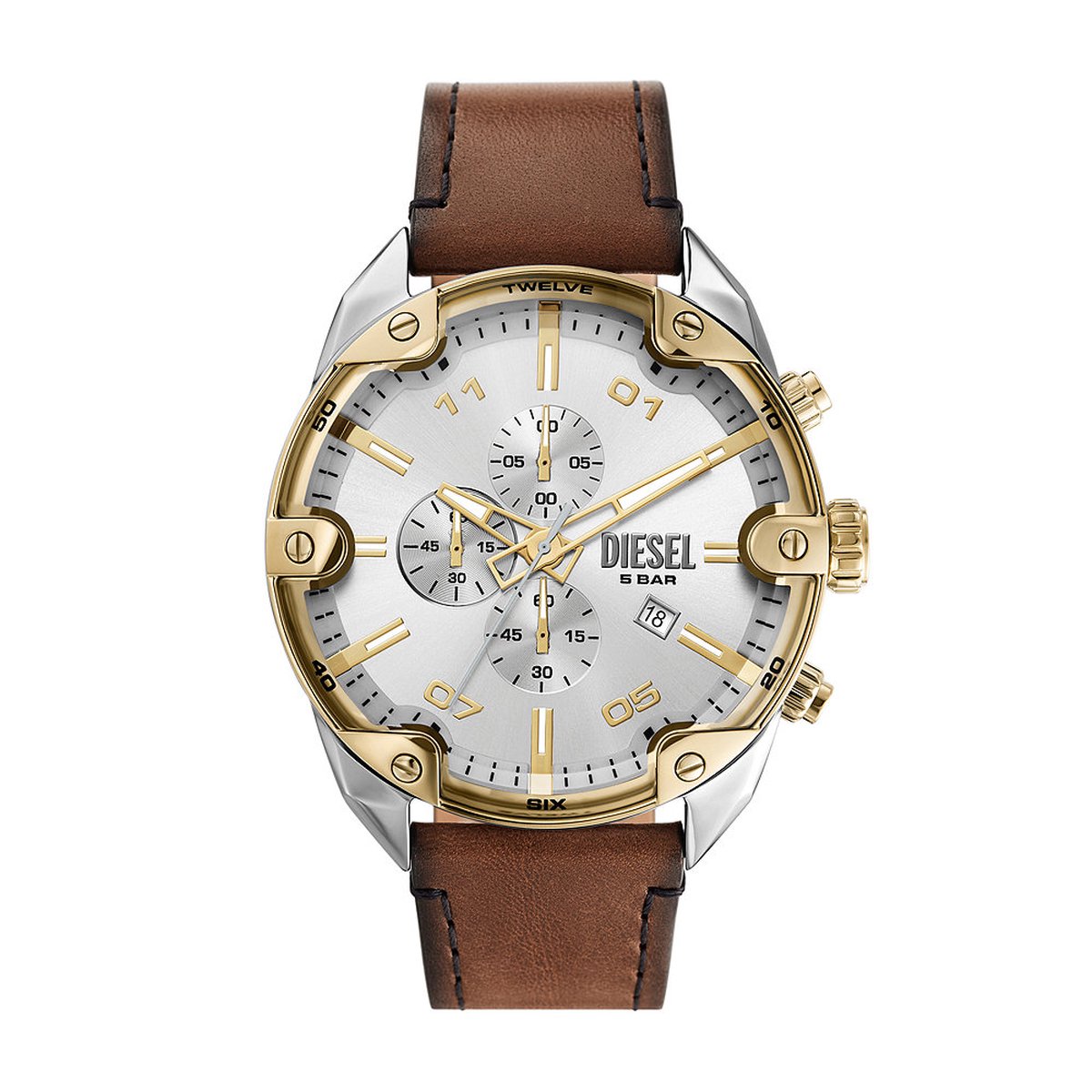 Diesel Spiked DZ4665 - Herenhorloge - Ø 49 MM