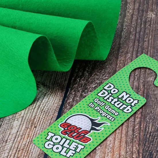 Leuk Mini Golf Toilet Spel – Perfect Cadeau voor Vaderdag, Valentijnsdag of als Grappige Verrassing – Inclusief Golfset en Mat – Geen Batterijen Nodig — afbeelding 5
