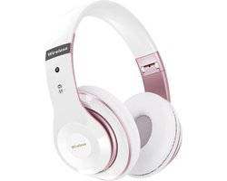 StayPowered Sound Hoofdtelefoon - Puur Geluid, Eindeloos Comfort - 6 EQ-Modi - 65 Uur Speeltijd - Bluetooth 5.3 - Ingebouwde HD-Microfoon - Dual-Modus - Superlicht & Verstelbaar - Wit - Levering Sneller dan Aangegeven!