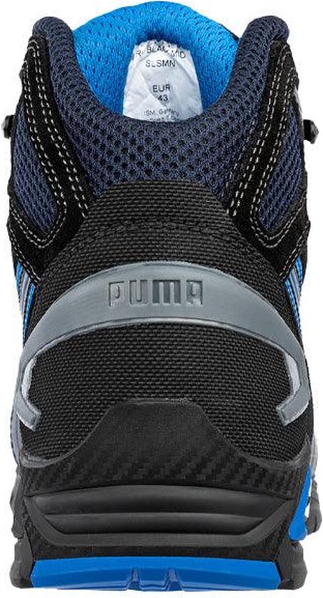 PUMA Rio Black Mid 632250-43 Chaussures montantes de sécurité S3 Pointure (EU): 43 noir, bleu 1 pc(s)