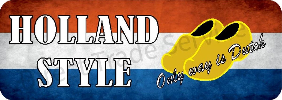 Dashboard mat met opdruk - Holland Style Klompen - 60x20cm - Vrachtwagen Interieur - Auto - Accessoires