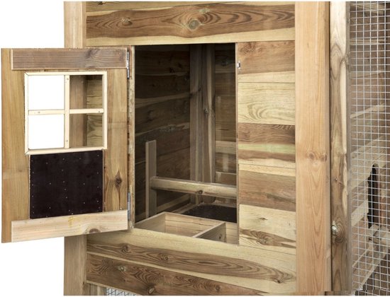 Wood Selections Poulailler Haystack Ties XXL - Poulailler - Poules pour l'extérieur - Poulailler avec abri extérieur - Dierenverblijf