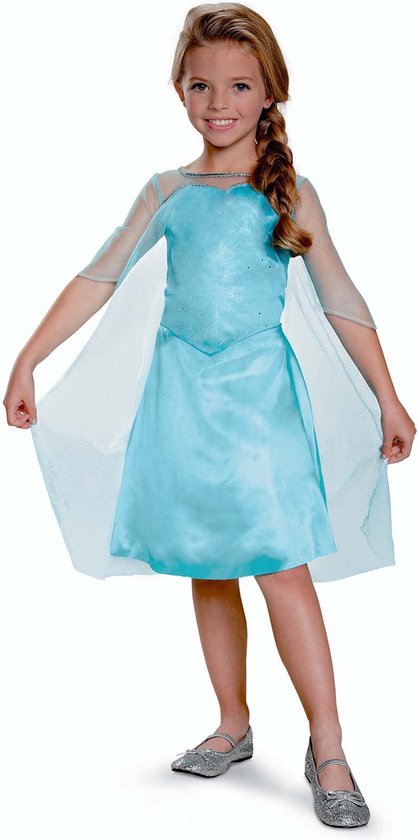 YOSICIL Women's Princess Elsa Ice Queen Costume Dress Christmas Cosplay Halloween Carnival Party Fancy Dress Festive Dress S-2XL Blue S