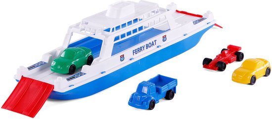 Overige Merken Veerboot 45 Cm + 4 Voertuigen