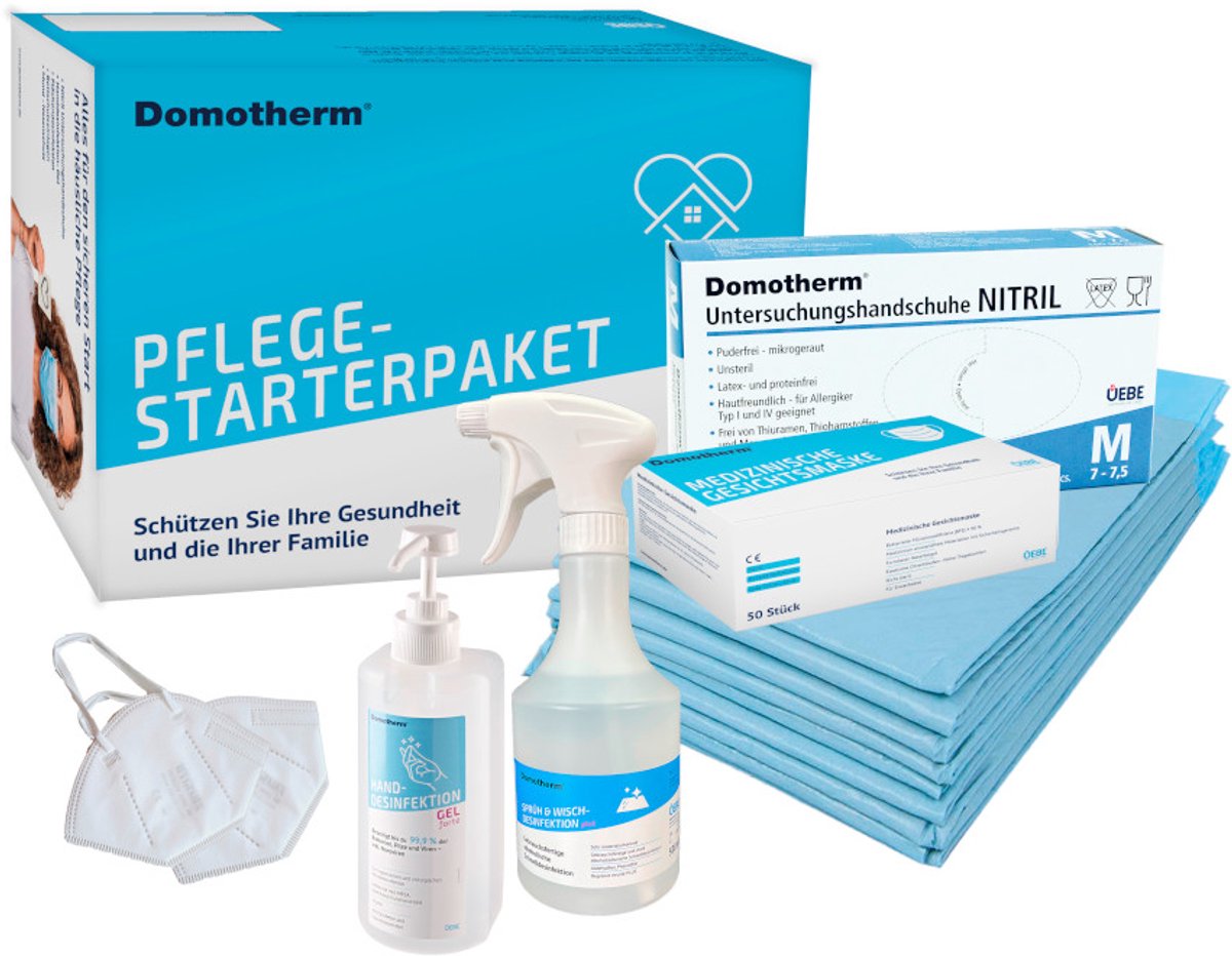 Hygiëne Pakket - handschoenen - matrasbeschermers - desinfecteer middelen - mondkapjes