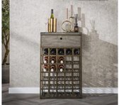 Cave à vin Ferro 1 tiroir - Bronze antique