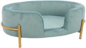 Hondenbank - Groen - 64x41cm - Hondenbed - Katten - Hondensofa - Comfortabel - Stijlvol - Zacht