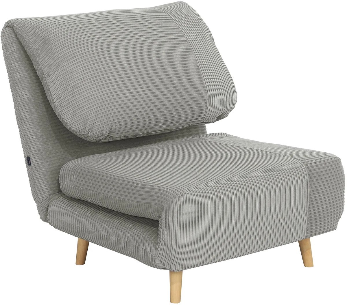 Slaapstoel - Uitklapbaar - Slaapbank - Logeerbed - Zetelbed - Slaapfauteuil - Vouwbed - 1 persoons - Zeer comfortabel - Grijs