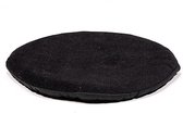 Bol.com Klankschaalkussen plat rond zwart - 20x1 cm aanbieding