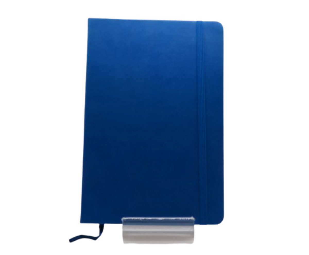 Donker Blauwe Bullet Journal | Vera's Arts & Dice | A5 | Soft Hard Cover | Dotted Notitieboek | Bullet Journals | Dotted Pagina's | Ideaal voor Plannen & Creativiteit | Geschikt voor Habit Tracking, Journaling & Meer | Donker Blauw Notitieboekje A5