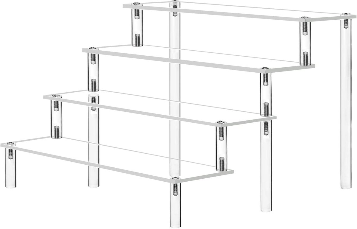 Unyqoos ® Elegant Display Rek Voor Verzamelobjecten, Cosmetica En Keukenbenodigdheden
