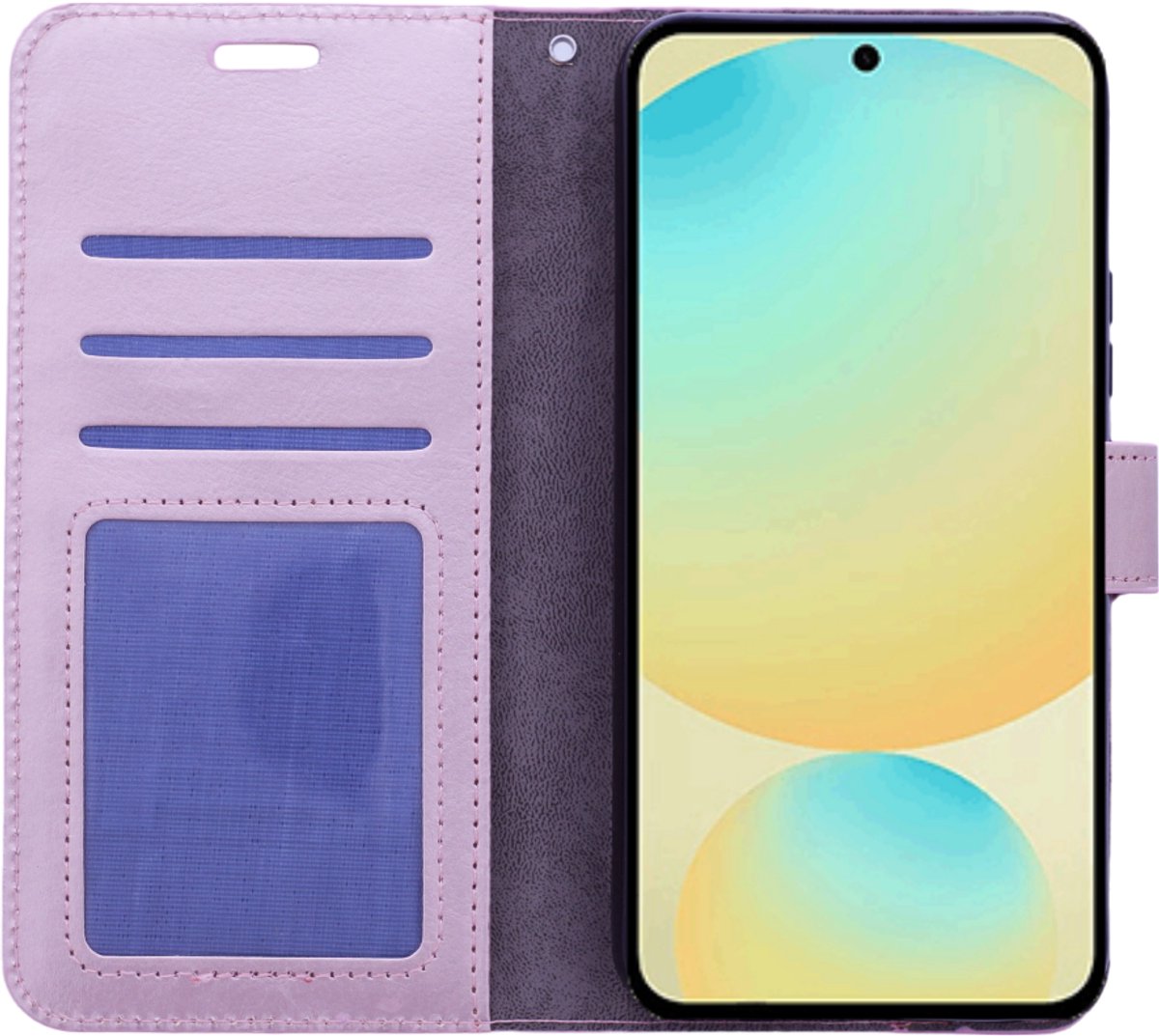 Portemonnee Book Case Hoesje Geschikt voor: Samsung Galaxy S25 Plus - Rosegoud