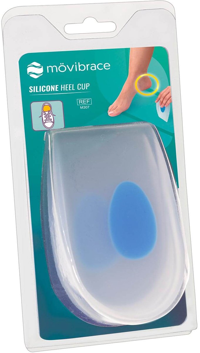 Mövibrace - Hielspoor zooltjes - Cup - 100% siliconen - Een paar - Unisex - Maat 44-46