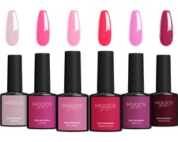 Moods Gellac 6-delige Set - Gellak Starterspakket - Gel Nagellak - 8ML - Pink Perfection - Gellac - Nagels - Chique Kleuren