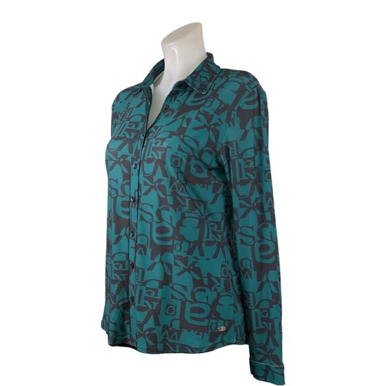 Angelle Milan - Motif vert - Léger et infroissable - En 5 tailles (XXL)