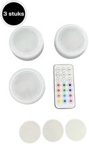 GreeSuit Onder kastverlichting LED Draadloos - Oplaadbare Puck Kast Licht USB Charge RGB Dimbare Afstandsbediening Helderheid Verstelbaar voor Keuken Boekenkast Showcase Kast Pantry (6 stuks GreeSuit Onder kastverlichting LED Draadloos - Oplaadbare Puck Kast Licht USB Charge RGB Dimbare Afstandsbediening Helderheid Verstelbaar voor Keuken Boekenkast Showcase Kast Pantry (6 stuks