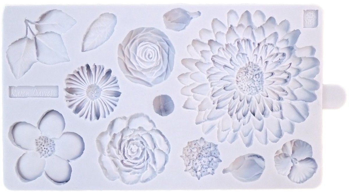 Karen Davies Siliconen Mal Botercrème Bloemen
