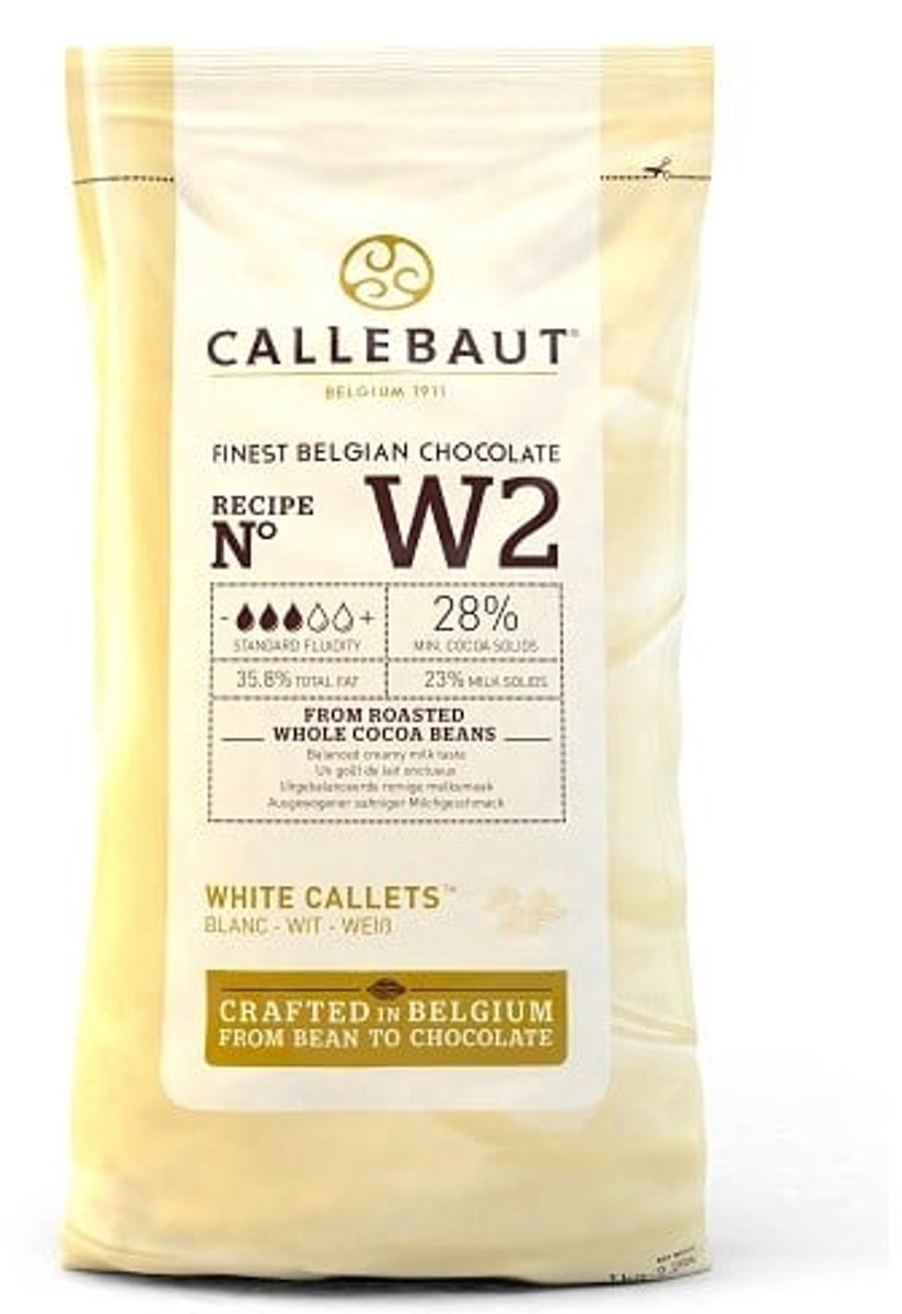 Callebaut W2 Wit Chocolade Callets 10 kg