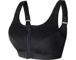 Sportbeha met voorsluiting - Sport BH Rits Superior - Voorkant Ritssluiting - Vrouwen Fitness - Fitness BH Met Rits - Maat M - LOUZIR