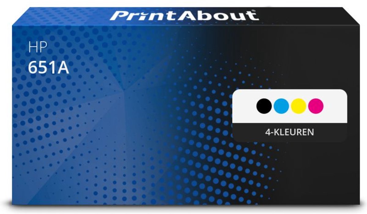 PrintAbout - Alternatief voor de HP CE340A (nr 651A) / 4 Kleuren