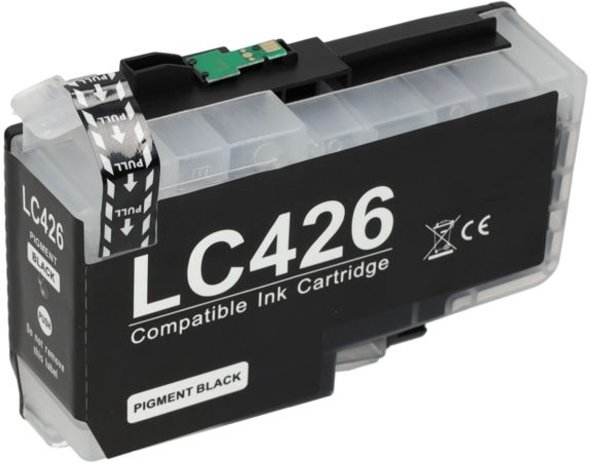 PrintAbout huismerk Inktcartridge LC-426BK Zwart geschikt voor Brother