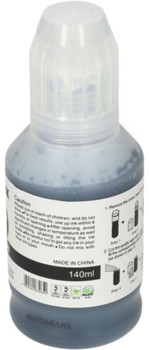 PrintAbout Huismerk Canon GI-51PGBK Inktcartridge Zwart