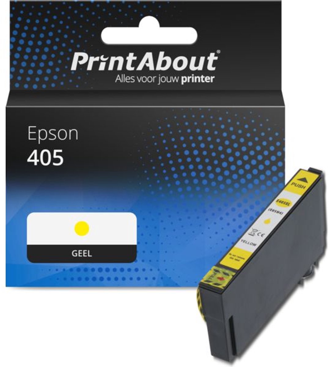 PrintAbout Huismerk Epson 405 (C13T05G44010) Inktcartridge Geel