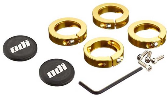Odi Lock-on System Fiets Handvat Vergrendelingsring Goud van Merkloos — afbeelding 2