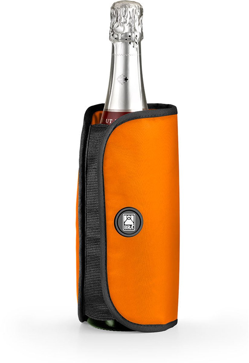Koeltas Voor Flessen BRA A195026 750 ml Zwart Oranje Nylon