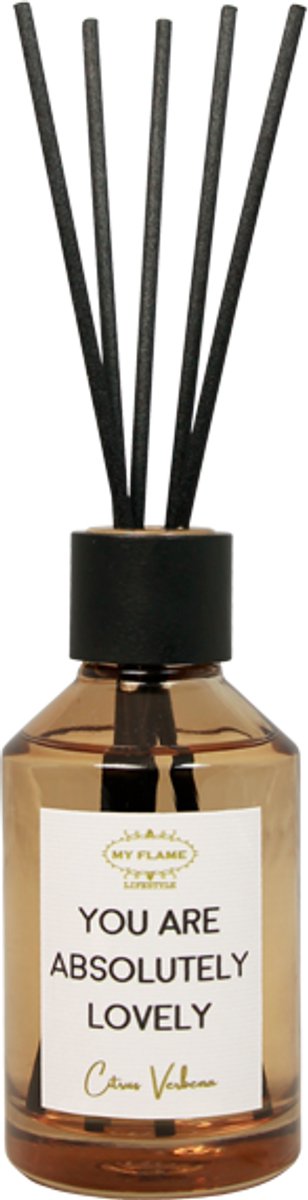 MY FLAME - Geurstokjes - YOU ARE ABSOLUTELY LOVELY - Geur: Citrus Verbena - 100 ml
