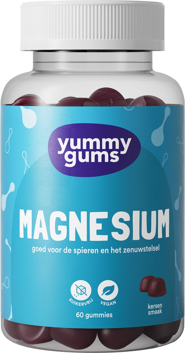 Goedkoopste Yummygums • Magnesium citraat gummies • suikervrij 60 gummies