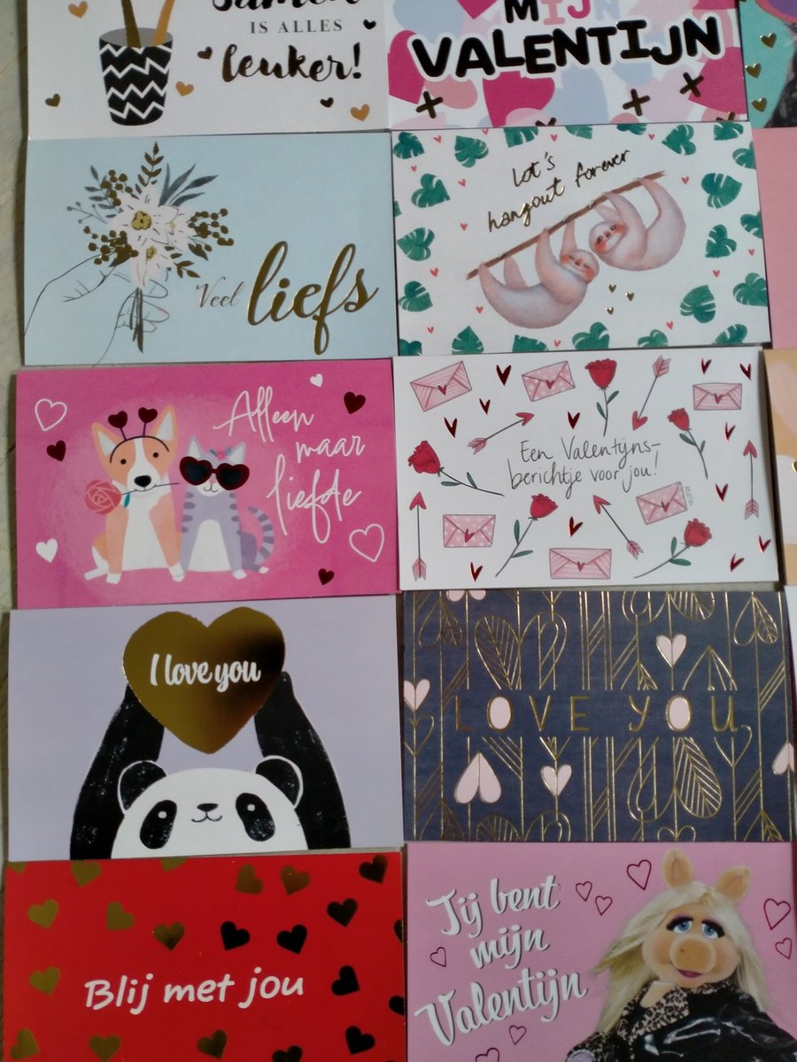 3 Hallmark Valentijns kaarten - De liefste kaarten - Valentijnskaart - Valentijnsdag - Kaart Liefde - Kaart Valentijn - Kaartje Liefde - Kaartje Valentijn - Kaartenset - Liefde - 3 kaarten Incl Enveloppen