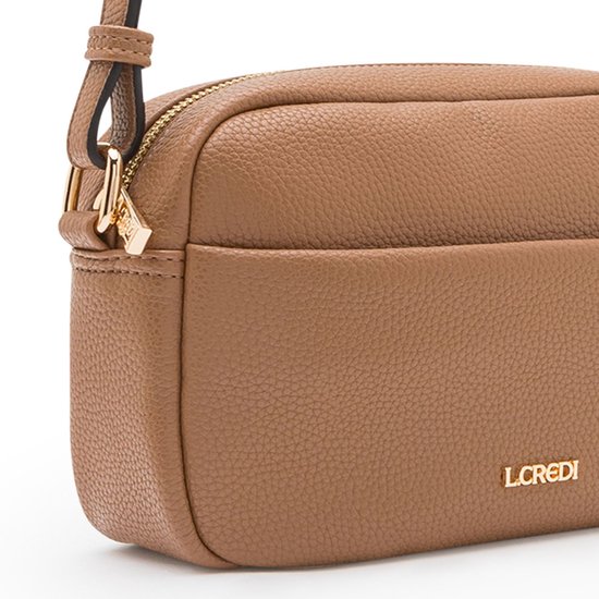 L.CREDI Sac à épaule bandoulière Olga Crossbody Bag Toffee Brun