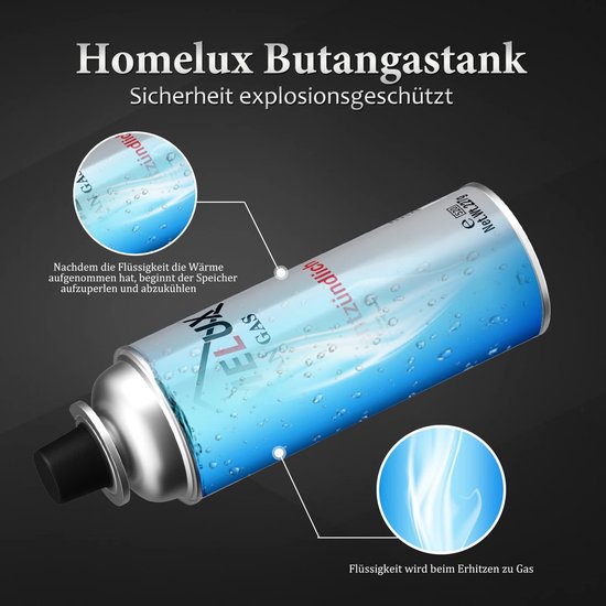 Gasfles butaan gasbus met inhoud van 227 gram - Gasbussen - Kookstel - gasflessen - Navulling - 56 stuks — afbeelding 2