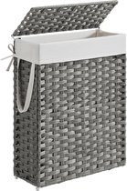 SONGMICS smalle wasmand, wasmand 55 L, wasbox van synthetisch rotan