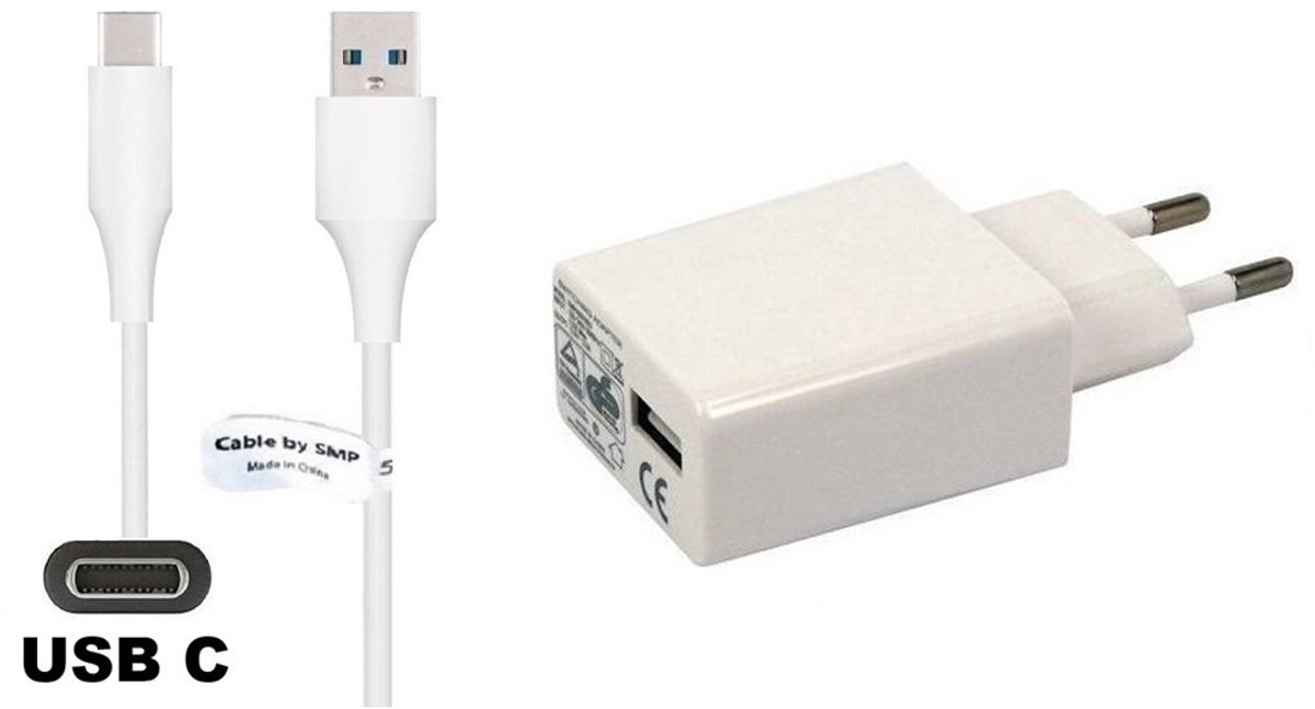 OneOne 2A lader + 1,8m sterke USB C kabel. TUV / GS 100% veilig. Oplader adapter past op Kobo (Rakuten) eReader Elipsa, Elipsa 2E, Sage, Libra 2, Libra Colour, Clara 2E, Clara Colour, Clara BW - Kindle (Amazon) Scribe