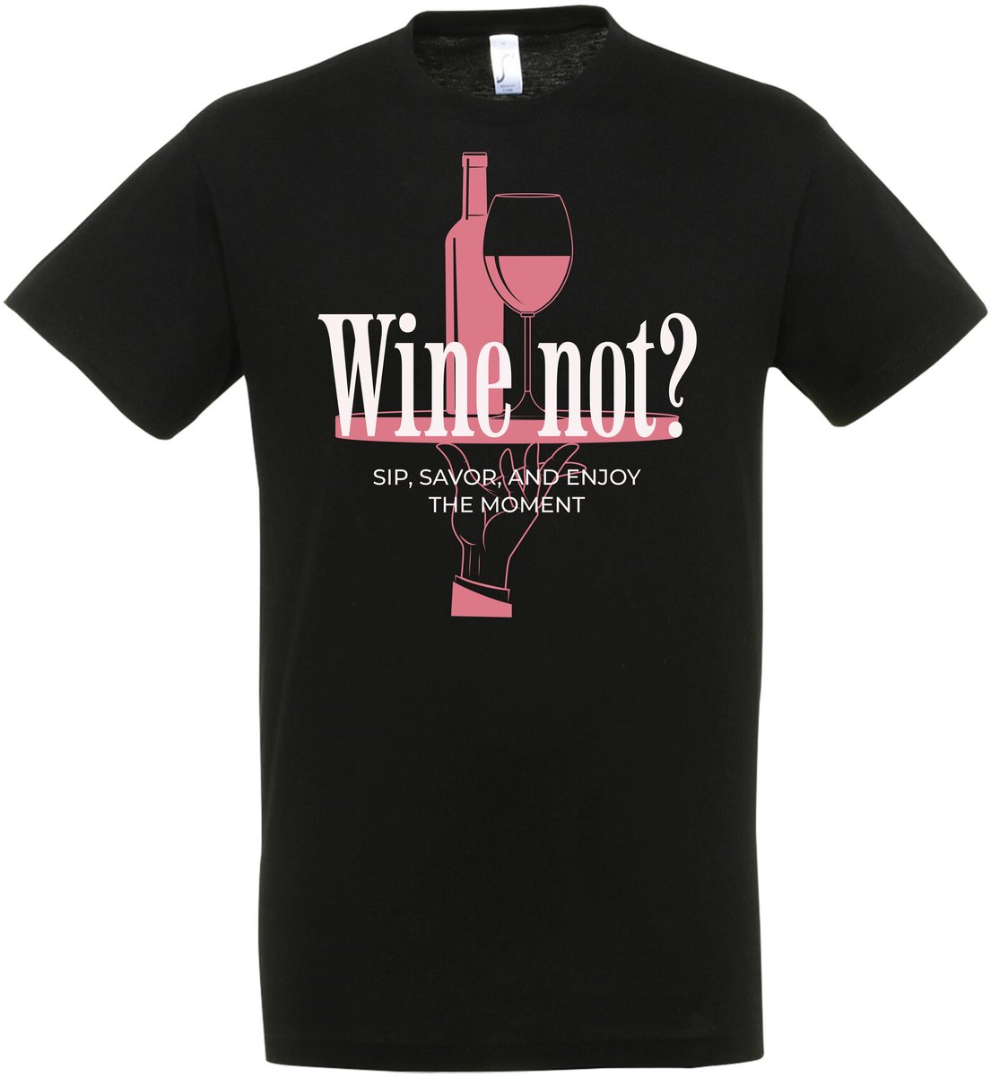 Wine not? T-shirt - Maat XL - Grappige T-shirt’s - Feest - Drank - Grappig Verjaardag Cadeau - Wijn T-shirt - Feest Cadeau - Verjaardag Cadeau - Drank T-shirt - Wine