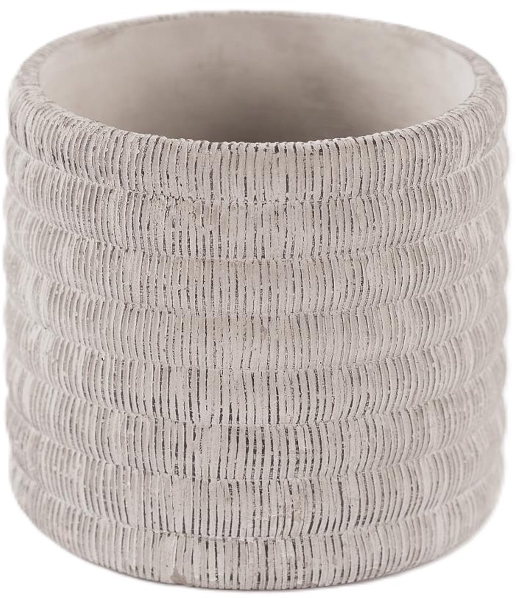 Rasteli Bloempot Cement Grijs D 14.5 cm H 12.8 cm Per 2 Stuks
