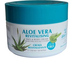 Aloe Excellence | Crème Aloe Vera | Lichaam- en Gezicht | Canarische Eilanden | Hoge Kwaliteit | 300ml