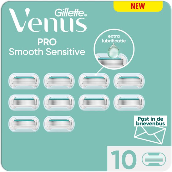 Gillette Venus Scheermesjes Deluxe Smooth Sensitive - 10 Navulmesjes - Brievenbusverpakking