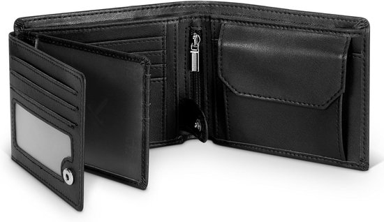 Pasjeshouder Heren met Pop-Up en Magneetsluiting, RFID/NFC - 9 Kaarten