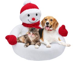 LEGWAY VOOR HOND KAT Kerstmis zacht kussen breed Sneeuwman
