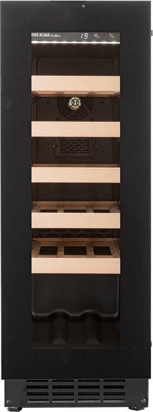 Wine Klima S20-OB73 Touch - Inbouw wijnklimaatkast - Zwart - Wine - €1.054,00